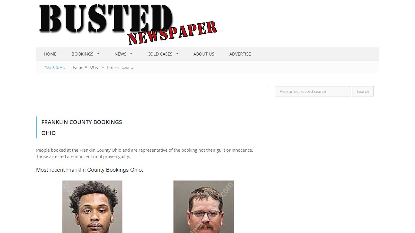 Franklin County, OH Mugshots - BUSTEDNEWSPAPER.COM